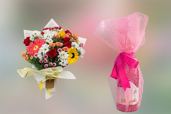 KARIIK BUKET LE SML ALKOLSZ AMPANYA BRLKTE